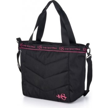 Loap Intan V05J dámská taška černá s růžovým nápisem
