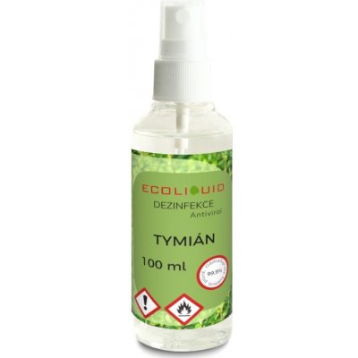 Ecoliquid Antiviral dezinfekce na ruce sprej tymián 100 ml