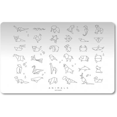 Podložka na stůl 60 × 45 cm, PP Origami animals – Zboží Dáma