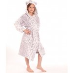 Irbis dětský župan s kapucí Vestis 9101 šedá sněžný leopard – Hledejceny.cz