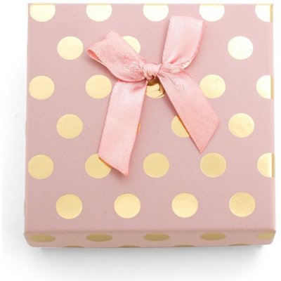 Beneto Růžová dárková krabička se zlatými puntíky KP7-9 – Zboží Dáma