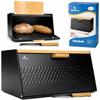 Chlebník set BLUBERG černý kovový – Hledejceny.cz