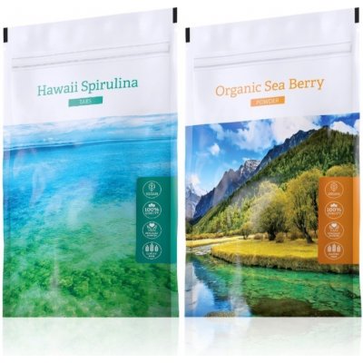 Energy Hawaii Spirulina tabs 200 tablet + Organic Sea Berry powder 100 g – Zboží Mobilmania