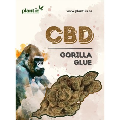 Plant-is Gorilla Glue květy CBD 21% THC 0,5% 1g