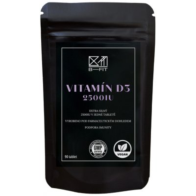 B-Fit Club Vitamín D3 2500 IU 90 tablet – Hledejceny.cz