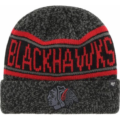 47 Brand Pánská Zimní Čepice Chicago Blackhawks McKoy ’47 Cuff Knit – Sleviste.cz