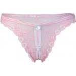 HD Fashion Selin crotchless erotická tanga prostřihy světle růžová – Sleviste.cz