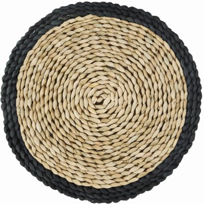 Madam Stoltz Přírodní prostírání Rush Natural Black 32cm – Hledejceny.cz