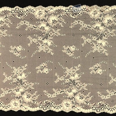 Elastická krajka světle lososová, 240 mm – Zboží Dáma