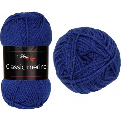 Vlna-hep Příze Classic merino - vlna merino + akryl Classic merino: 61290 Modrá – Sleviste.cz