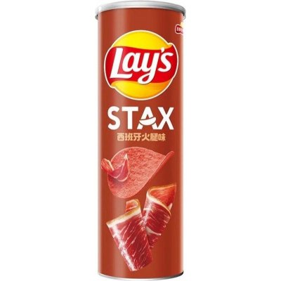 Lay's CN Stax bramborové chipsy s příchutí španělské šunky 90 g – Hledejceny.cz