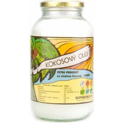 Konokoko.cz Filipínský Extra panenský kokosový olej 1 l