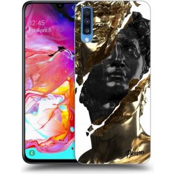 Pouzdro Picasee ULTIMATE CASE Samsung Galaxy A70 A705F - Black Gold