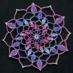 Amadea dřevěná dekorace mandala barevná 9 cm – Sleviste.cz