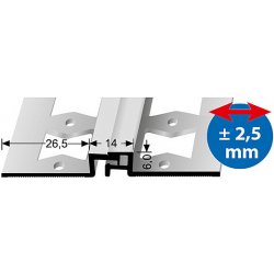 Küberit Dilatační profil Bronz F6