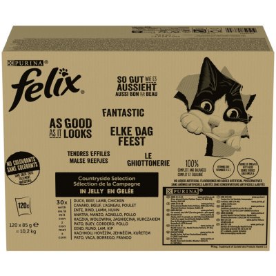 PURINA Felix Countryside Selection Box 120 x 85 g – Hledejceny.cz