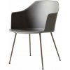 Jídelní židle &Tradition Rely HW33 s područkami bronzed / stone grey
