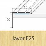 Profil Team Schodová hrana javor E25 25x20 mm 1,2 m – HobbyKompas.cz