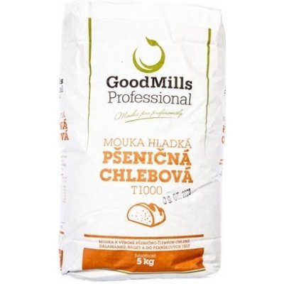 GoodMills Professional Mouka hladká pšeničná chlebová T1000 5 kg – Hledejceny.cz