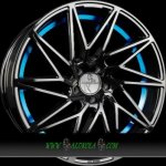 Keskin KT20 8x18 5x112 ET45 black blue inside | Zboží Auto