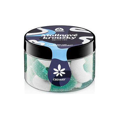 CBD WAY Kyselé želé kroužky s příchutí modrá malina 250 mg 100 g – Zboží Mobilmania