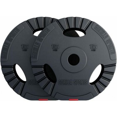 GORILLA SPORTS Sada kotoučů, plast, 2 x 15 kg 50/51 mm – Hledejceny.cz
