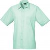 Pánská Košile Premier Workwear pánská košile s krátkým rukávem PR202 aqua