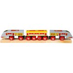 Bigjigs Rail Rychlík Eurostar + 3 koleje – Sleviste.cz