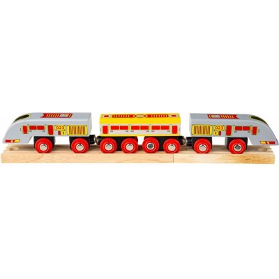 Bigjigs Rail Rychlík Eurostar + 3 koleje – Sleviste.cz