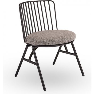 Stern Rox, Stern, 59x57x81 cm, rám lakovaný hliník černý (black matt), sedák venkovní látka Mélange grey – Hledejceny.cz