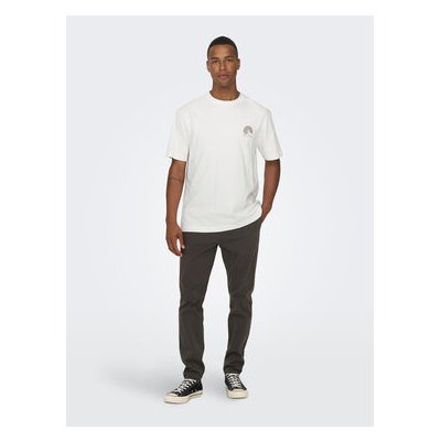 Only & Sons T-Shirt 22026424 Relaxed Fit bílá