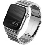 Uniq Strova článkový ocelový řemínek pro Apple Watch 45mm / 44mm / 42mm - stříbrný UNIQ-44MM-STRVSIL – Zboží Mobilmania