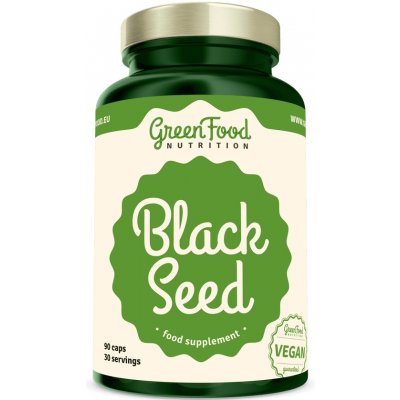 GreenFood Black Seed Černý kmín 90 kapslí – Hledejceny.cz