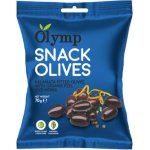 Olymp Kalamata tmavé olivy bez pecky s pomerančovou kůrou a bylinkami 70g – Zboží Dáma