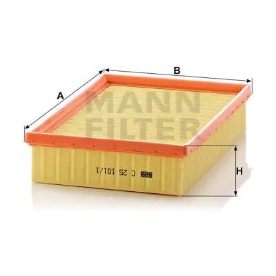 MANN FILTER Vzduchový filtr C 25 101/1 – Hledejceny.cz