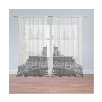 Sablio Záclony Eiffel Tower 4: 2ks 150x250cm – Hledejceny.cz