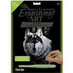 Royal Langnickel Stříbrný vyškrabovací obrázek Vlk – Hledejceny.cz
