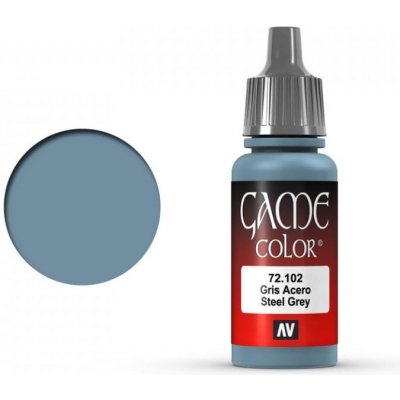 Vallejo: Game Color Steel Grey 18ml – Zboží Mobilmania