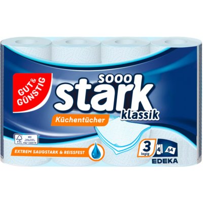 G&G Kuchyňské role extra pevné a savé 3-vrstvé 4 ks á 51 útržků – Zboží Dáma