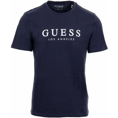 Guess pánské tričko Nic s potiskem modré – Zboží Mobilmania
