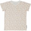 Kojenecké tričko a košilka Dětské bambusové tričko s krátkým rukávem soft beige leo geggamoja