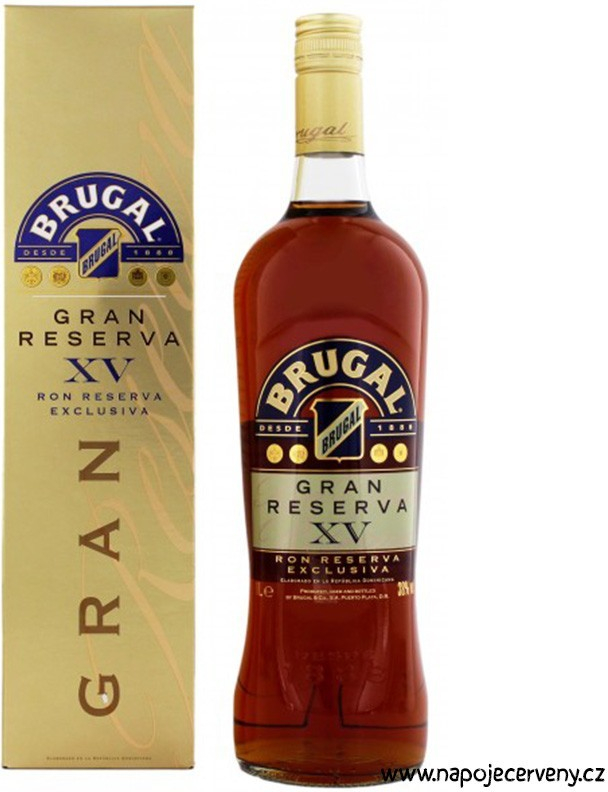 Brugal XV Gran Reserva 38% 1 l (holá láhev)