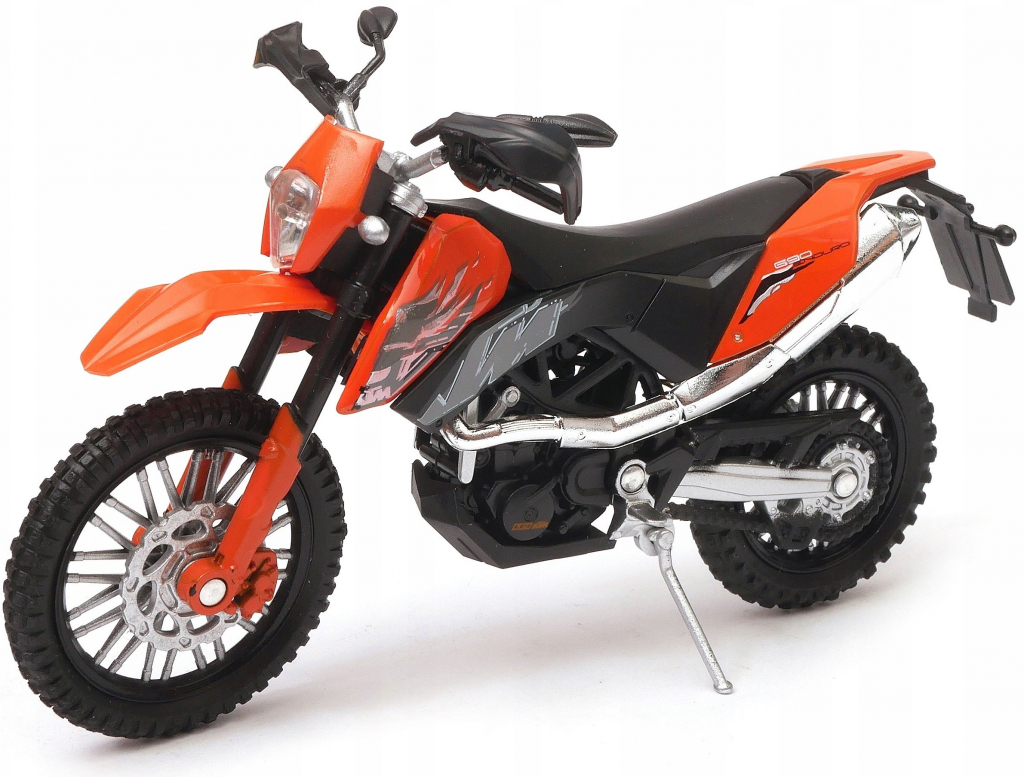 Welly Motocykl KTM 690 Enduro model oranžový 1:18