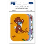 Nažehlovací záplaty s potiskem malé 10 ks - medvídek hnědý + mix – Sleviste.cz