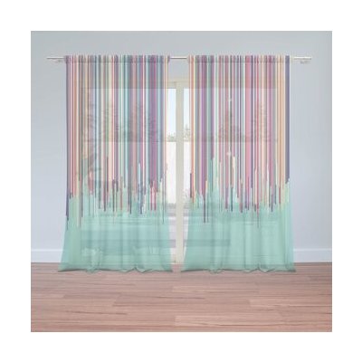 Sablio Záclony Stékající barva: 2ks 150x250cm – Hledejceny.cz