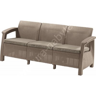 CORFU LOVE SEAT MAX - cappuchino ROJAPLAST