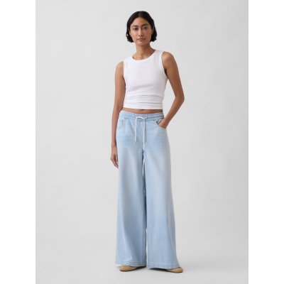 GAP Džíny Mid Rise Baggy UltraSoft Modrá – Zbozi.Blesk.cz