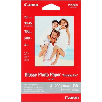 Canon Foto papír GP-501, 10x15 cm, 100 ks, 210g/m2, lesklý 0775B003 – Zbozi.Blesk.cz