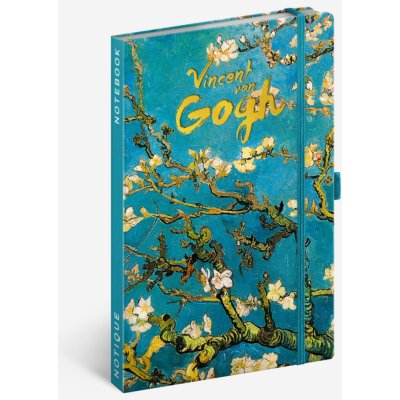 Baagl Notes Vincent van Gogh linkovaný 13 × 21 cm – Zboží Dáma