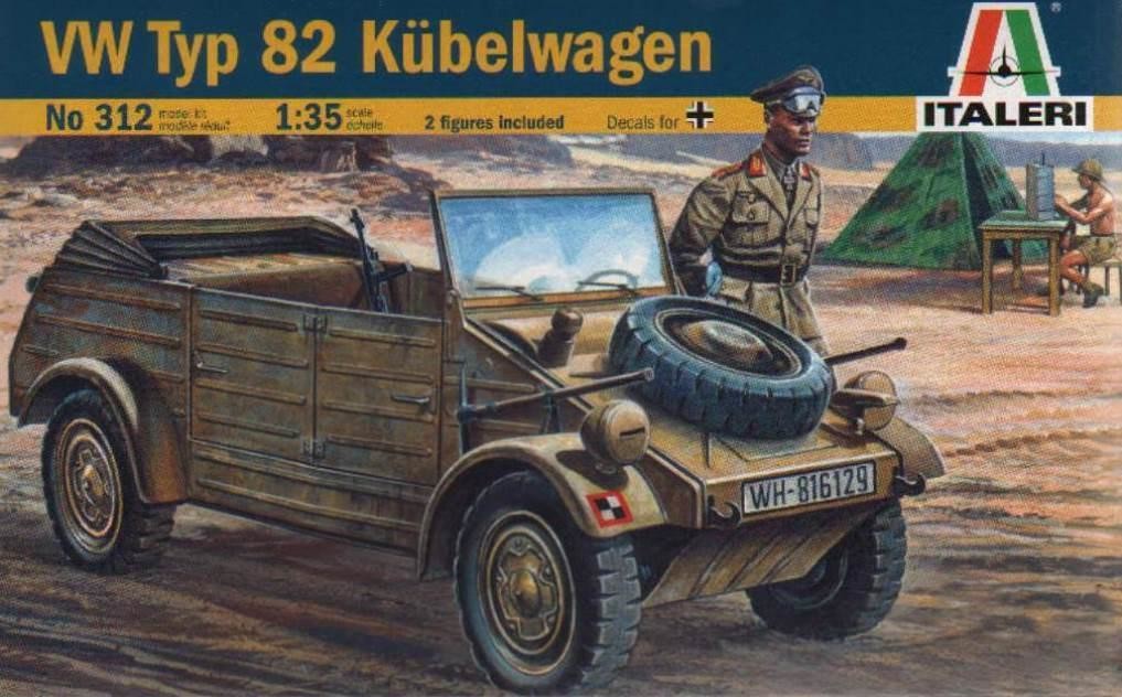 Italeri Model Kit military 0312 VW Typ 82 KUBELWAGEN 1:35